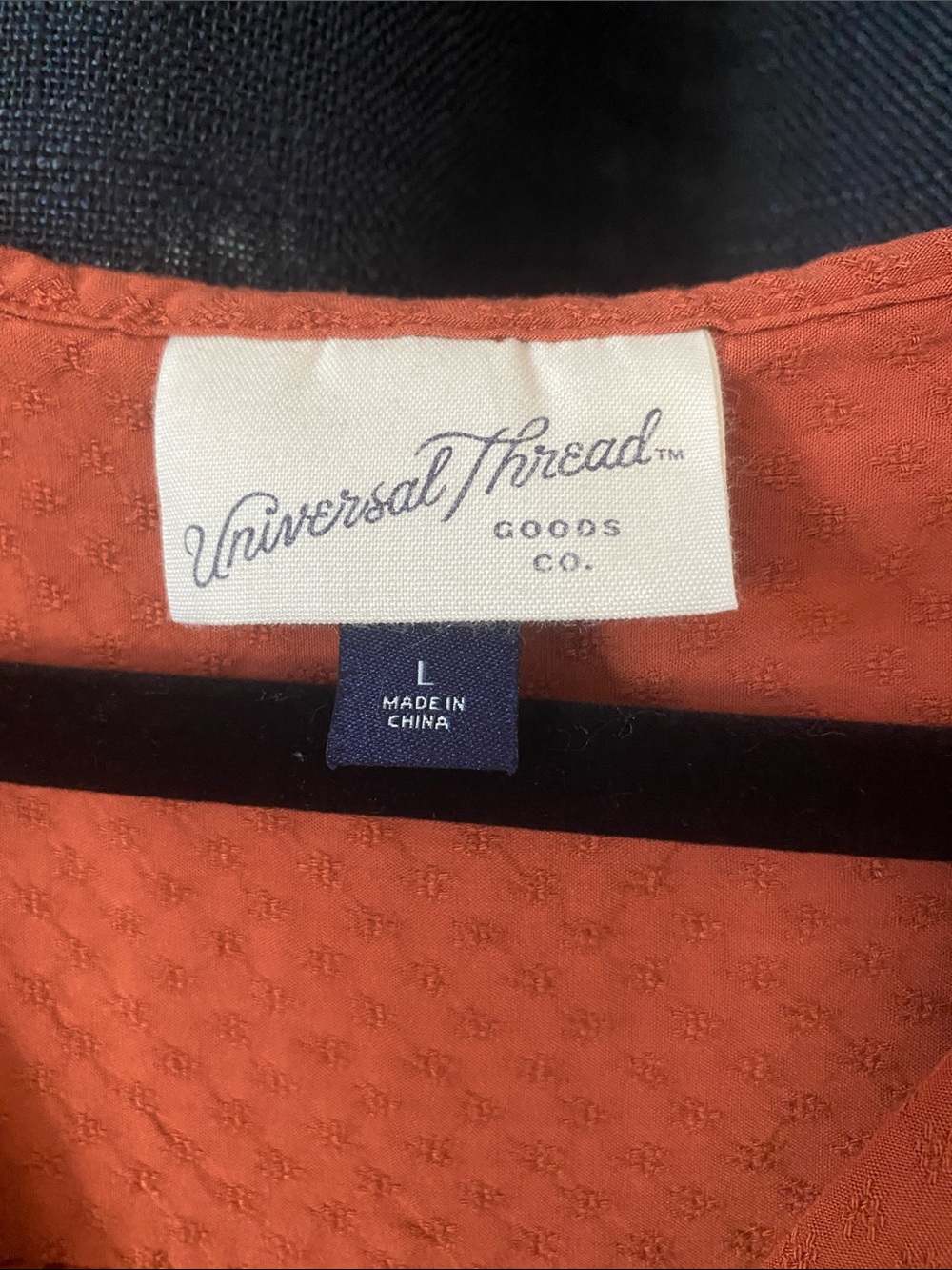 Universal Thread Rust Textured Peasant Tunic - Picture 2 of 4